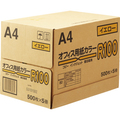 日本紙通商 オフィス用紙カラーR100 A4 イエロー 1箱(2500枚:500枚×5冊)