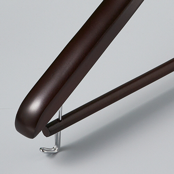 ニーズ 木製ハンガー 木と生活 スライド ダークブラウン 43cm H-5430B 1本