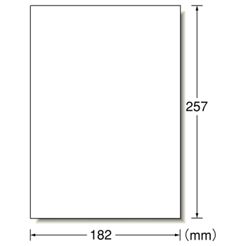 エーワン ラベルシール[プリンタ兼用] マット紙・ホワイト B5 ノーカット 28421 1冊(100シート)