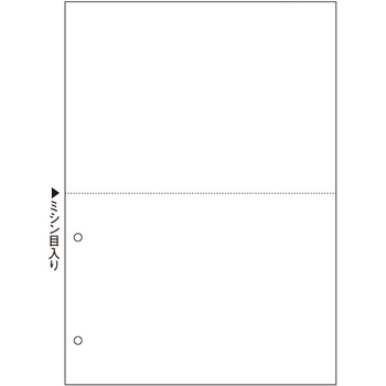 TANOSEE マルチプリンタ帳票(FSC森林認証紙) A4白紙 2面2穴 1セット(1000枚:500枚×2箱)