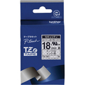 ブラザー ピータッチ TZeテープ セキュリティテープ 18mm 白/黒文字 TZE-SE4 1個