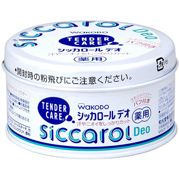 アサヒグループ食品 テンダーケア シッカロールデオ(パフ付) 140g 1個