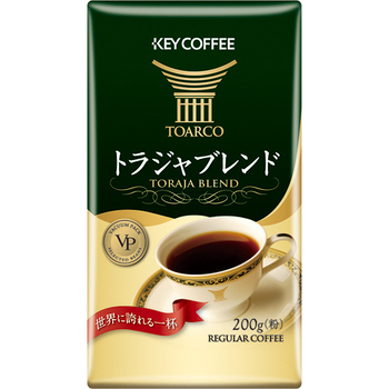 キーコーヒー VP(真空パック) トラジャブレンド 200g(粉) 1パック