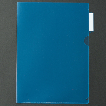 TANOSEE インデックス付カラークリアホルダー A4 ブルー 1パック(10枚)