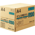 日本紙通商 オフィス用紙カラーR100 A4 ブルー 1箱(2500枚:500枚×5冊)