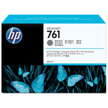 HP HP761 インクカートリッジ ダークグレー 400ml 染料系 CM996A 1個