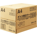 日本紙通商 オフィス用紙カラーR100 A4 アイボリー 1箱(2500枚:500枚×5冊)
