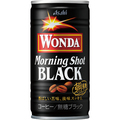 アサヒ飲料 ワンダ モーニングショット ブラック 185g 缶 1セット(60本:30本×2ケース)