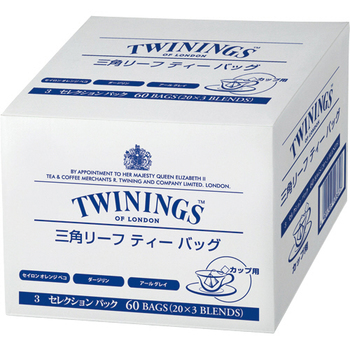 片岡物産 トワイニング 三角バッグリーフティー バラエティパック 1箱(60バッグ)