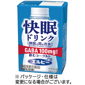 エルビー 快眠ドリンク 飲むヨーグルト 125mL 紙パック 1ケース(24本)