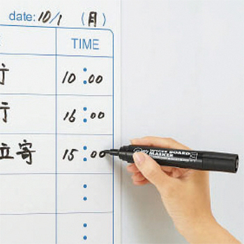 コクヨ ホワイトボード用マーカー(中字・ロング筆記タイプ) 黒 PM-BL102D 1セット(10本)
