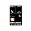カシオ NAME LAND スタンダードテープ 24mm×8m 黒/白文字 XR-24ABK 1個