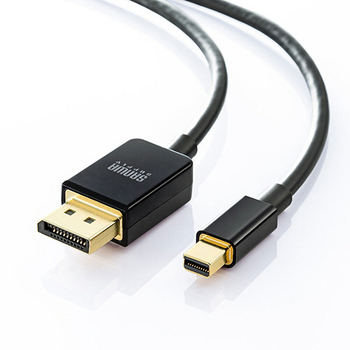 サンワサプライ ミニDisplayPort変換ケーブル (Ver1.4) ブラック 2m KC-DPM14020 1本