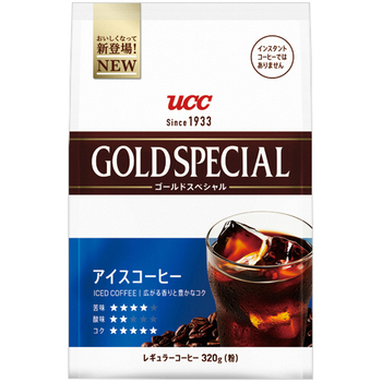 UCC ゴールドスペシャル アイスコーヒー 320g(粉)/袋 1セット(3袋)