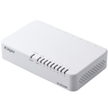 エレコム Giga対応8ポートスイッチ(プラ筐体/ACアダプター) ホワイト RoHS指令準拠(10物質) EHC-G08PA4-W 1台
