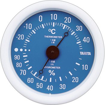 タニタ アナログ温湿度計 ブルー TT-515-BL 1個