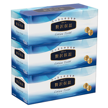 大王製紙 エリエール ローションティシュー贅沢保湿 200組/箱 1セット(30箱:3箱×10パック)