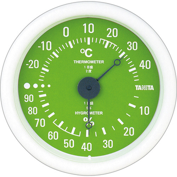 タニタ アナログ温湿度計 グリーン TT-515-GR 1個