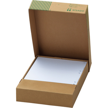 TANOSEE マルチプリンタ帳票(FSC森林認証紙) A4白紙 ヨコ4面 1セット(1000枚:500枚×2箱)