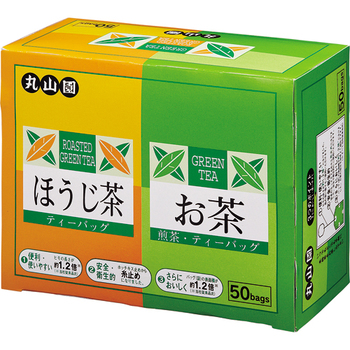 丸山園 ティーバッグお茶・ほうじ茶アソート 1セット(300バッグ:50バッグ×6箱)
