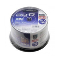 ハイディスク 録画用BD-R 130分 1-4倍速 ホワイトワイドプリンタブル スピンドルケース HDBDR130YP51 1パック(51枚)