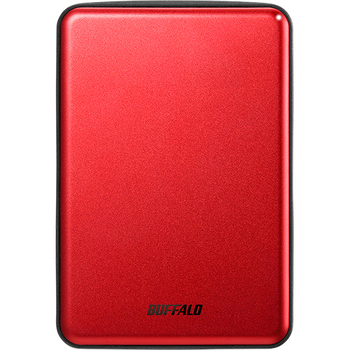 バッファロー MiniStation USB3.1(Gen1)対応 アルミ素材&薄型ポータブルHDD 2TB レッド HD-PUS2.0U3-RDD 1台