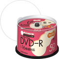 TANOSEE データ用DVD-R 4.7GB 1-16倍速 ホワイトワイドプリンタブル スピンドルケース DHR47JP50T 1セット(300枚:50枚×6