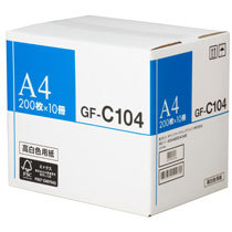 キヤノン 高白色用紙 GF-C104 A4 104g 4044B004 1箱(2000枚:200枚×10冊)