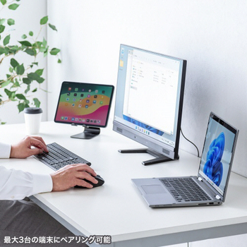 サンワサプライ 静音Bluetoothマウス(サイドホイール付き) 5ボタン ブラック MA-BBS523BK 1個