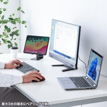 サンワサプライ 静音Bluetoothマウス(サイドホイール付き) 5ボタン レッド MA-BBS523R 1個