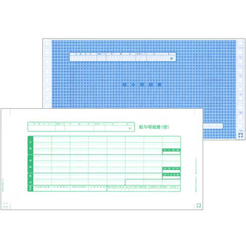 東京ビジネス 給与明細書II 袋とじ 連帳 横280×縦139mm BP1003-021G 1箱(250セット)