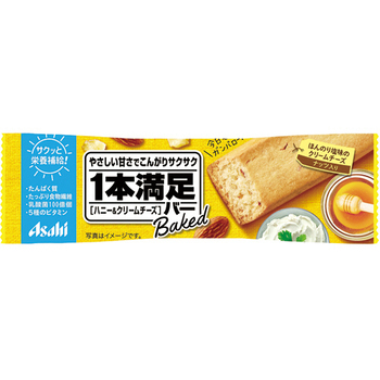 アサヒグループ食品 1本満足バー ベイクド ハニー&クリームチーズ 1本