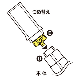 トンボ鉛筆 スティックのり つめ替え消えいろピット 本体 約20g PT-NCR 1セット(10本)