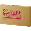 クラフトマン 業務用乳白半透明 メタロセン配合厚手ゴミ袋 20L BOXタイプ HK-101 1箱(50枚)