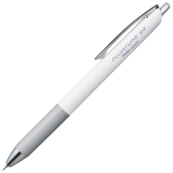 ぺんてる 油性ボールペン フローチューン 0.4mm 黒 (軸色:ホワイト) BZN204-A 1セット(10本)