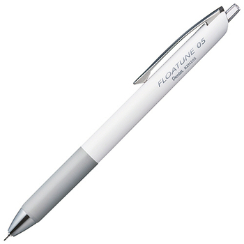 ぺんてる 油性ボールペン フローチューン 0.5mm 黒 (軸色:ホワイト) BZN205-A 1セット(10本)