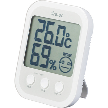 ドリテック デジタル温湿度計 オプシスプラス ピンク O-251PK 1個