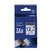 ブラザー ピータッチ TZeテープ(布テープ) 12mm 白/青文字 TZE-FA3 1個