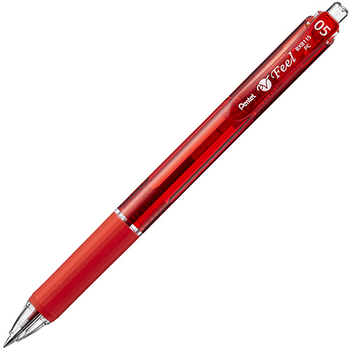 ぺんてる 油性ボールペン ビクーニャ フィール 0.5mm 赤 BXB-115B 1本