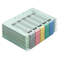 コクヨ カラー仕切カード(ファイル用・5山見出し) A4タテ 2穴 5色+扉紙 シキ-140 1パック(100組)