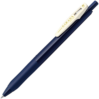 ゼブラ ジェルボールペン サラサクリップ 0.5mm ブルーブラック (軸色:ダークブルー) JJ15-VDB 1本