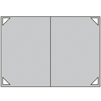 ナカバヤシ 証書ファイル 布クロス A4 二つ折り 透明コーナー貼り付けタイプ 赤 FSH-A4C-R 1冊