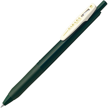 ゼブラ ジェルボールペン サラサクリップ 0.5mm グリーンブラック JJ15-VGB 1本