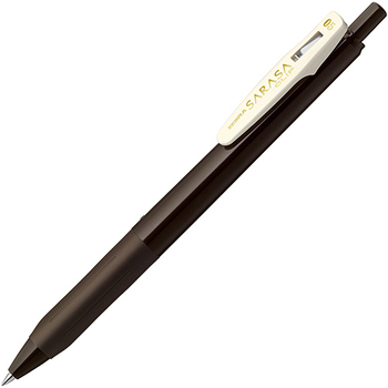ゼブラ ジェルボールペン サラサクリップ 0.5mm ブラウングレー JJ15-VEG 1本