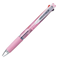 三菱鉛筆 3色ボールペン クリフター 0.7mm (軸色:透明ピンク) SE3304T.13 1本