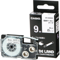 カシオ NAME LAND 配線マーカーテープ 9mm×5.5m 白/黒文字 XR-9HMWE 1個