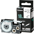カシオ NAME LAND 配線マーカーテープ 18mm×5.5m 白/黒文字 XR-18HMWE 1個