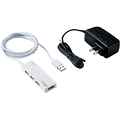 エレコム USB2.0ハブ(ACアダプタ付) 4ポート ホワイト U2H-AN4SWH 1個