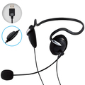 エレコム 両耳USBネックバンドヘッドセット ブラック HS-NB03SUBK 1個