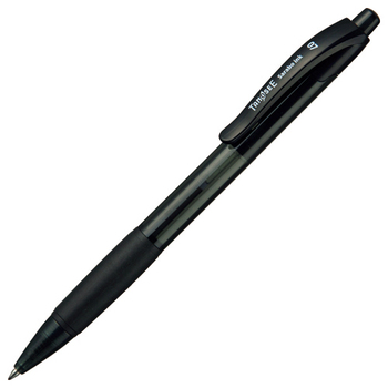TANOSEE ノック式油性ボールペン(なめらかインク) 0.7mm 黒 1本
